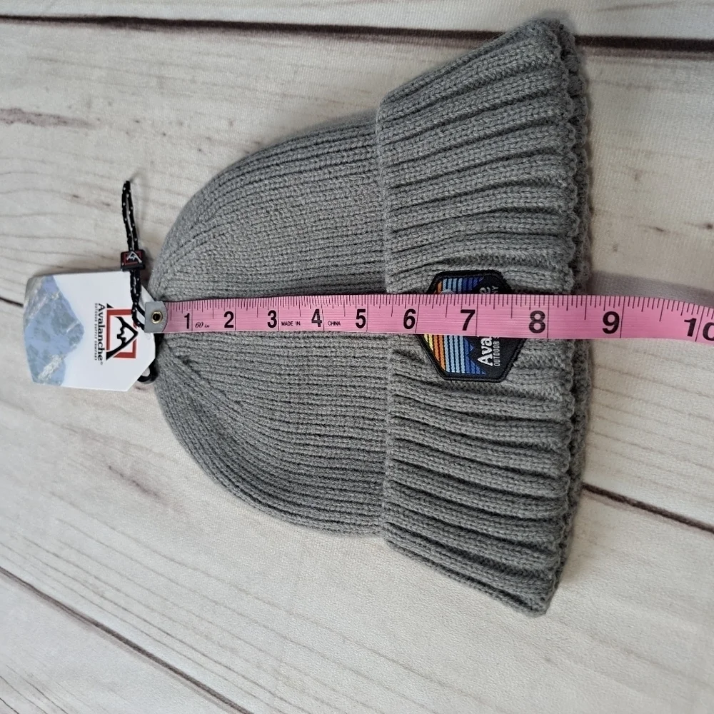3 FOR 12 SALE Avalanche Gray Knit Beanie Cap Hat